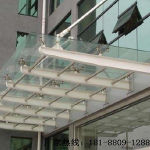 習水鋼結構玻璃雨棚
